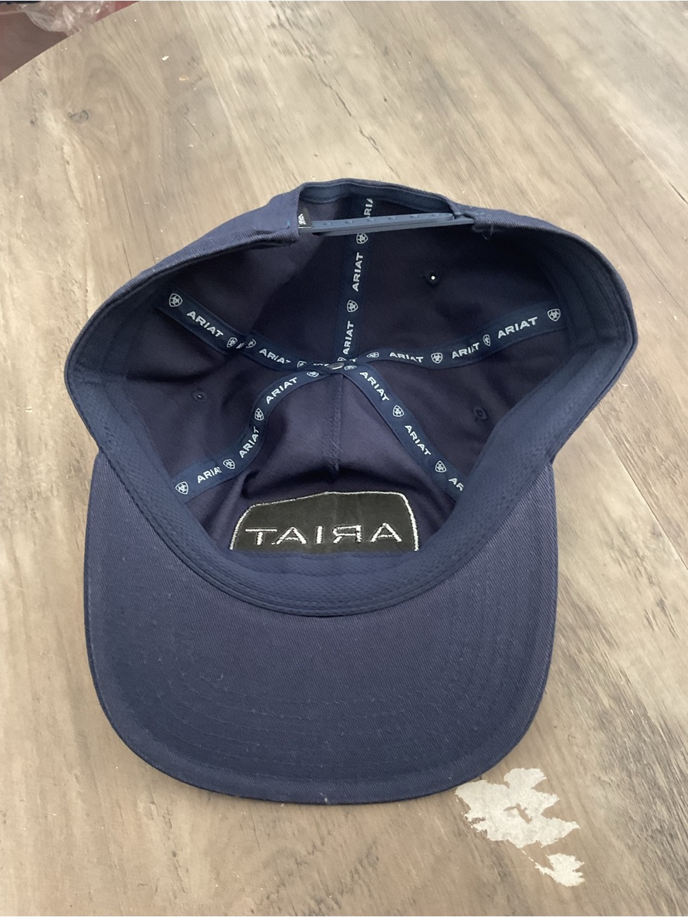Ariat Navy Hat with Red and White Patch - Picture 4 of 5
